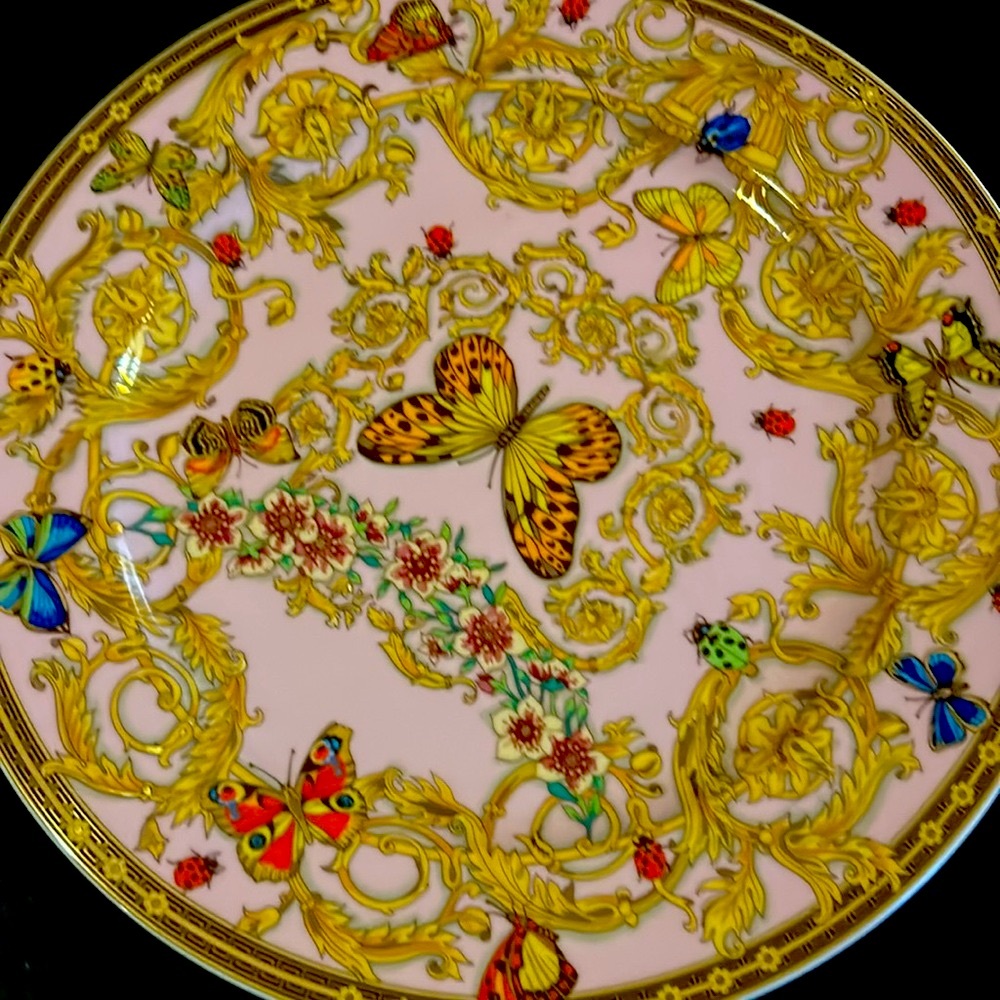 Versace Butterfly garden collection Charger - Picture 7 of 10